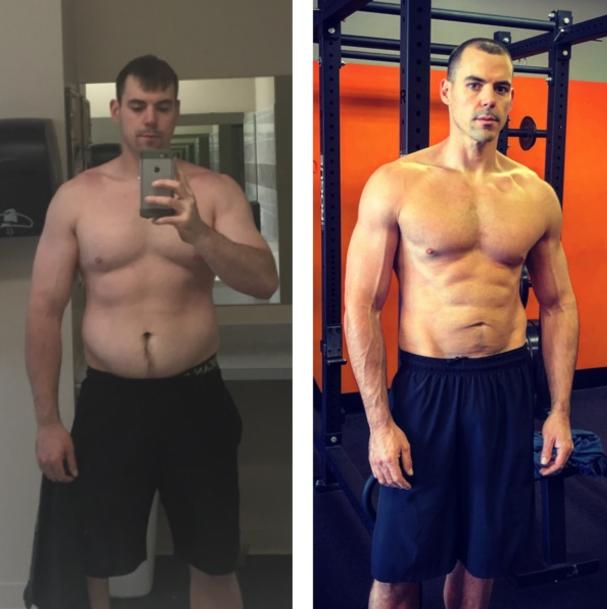 Personal training client transformation